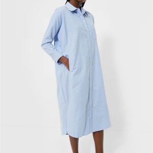 NWT Tuckernuck Pomander Place Blue Lightweight Oxford Aria Dress